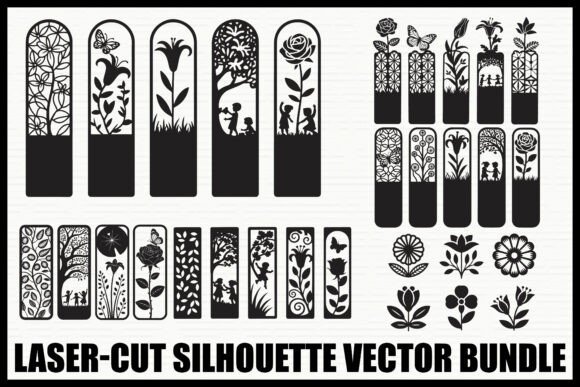 Download Laser Cut Silhouette Vector Bundle - Vector bundle Collection