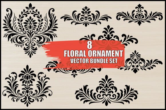 Download Floral Ornament Vector Bundle Set - Vector bundle Collection