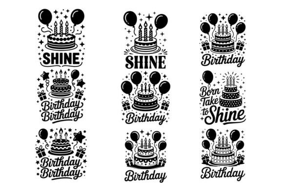 Download Birthday Cake Svg Vector Bundle - Vector bundle Collection