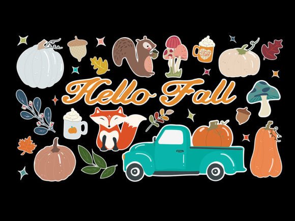 Download Autumn Stickers SVG - Premium Resources
