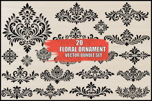 Download Floral Ornament Vector Bundle Set - Vector bundle Collection