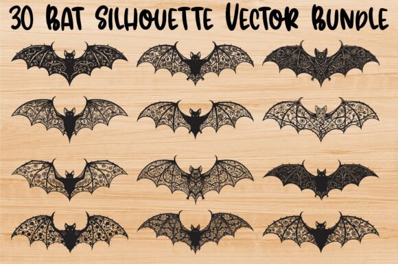Download Bat Silhouette Vector Bundle - Vector bundle Collection